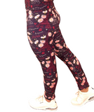 WOMAN WEARING EIFFEL TOWER LEGGINGS
