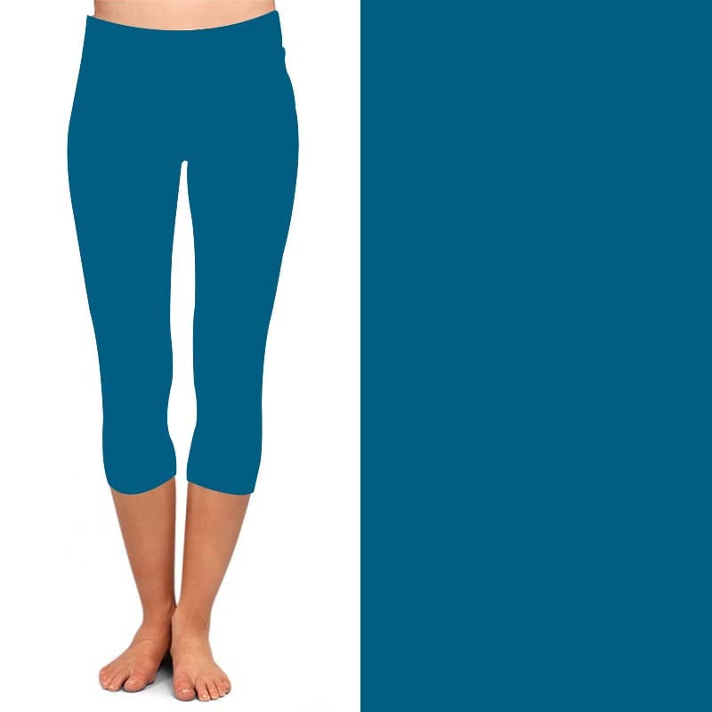 EXTRA PLUS SIZE TEAL LEGGING CAPRIS