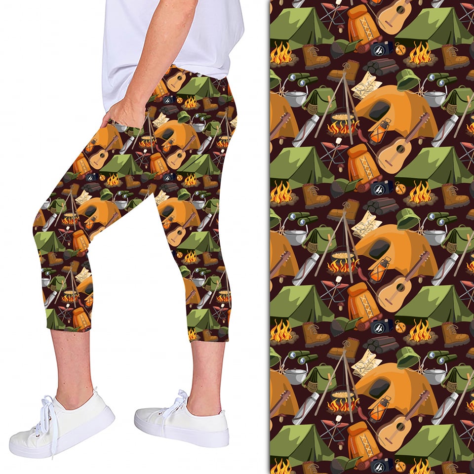 PLUS SIZE CAMPING LEGGING CAPRIS