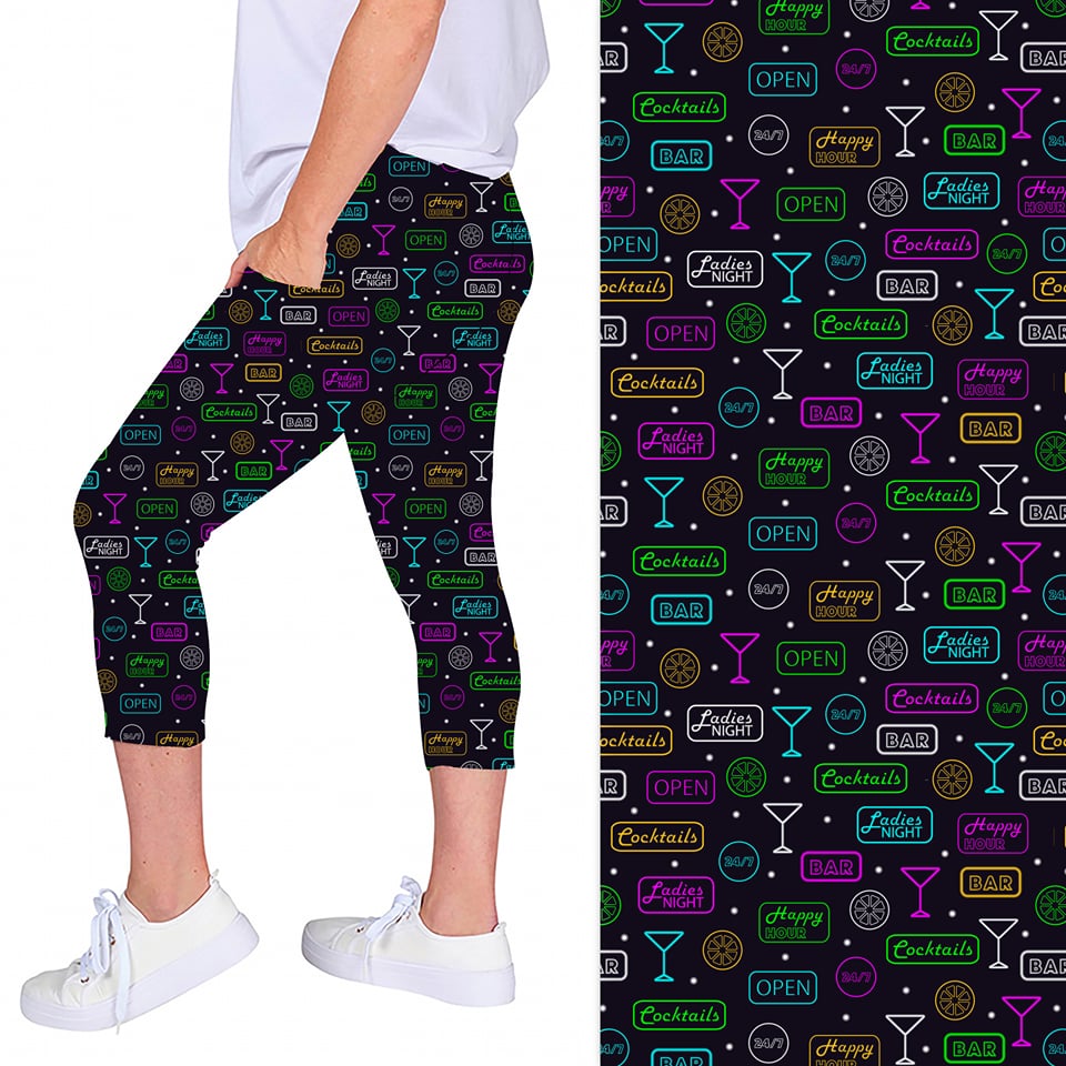 ONE SIZE COCKTAILS LEGGING CAPRIS
