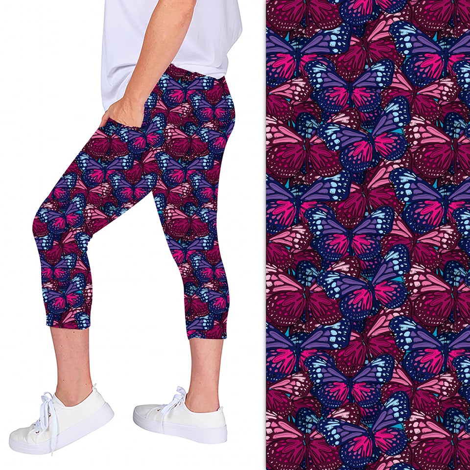 EXTRA PLUS BUTTERFLY LEGGING CAPRIS