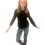 TODDLER WEARING BUTTERFLY LEGGINGS