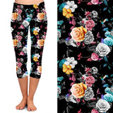 ONE SIZE FLORAL LEGGING CAPRIS