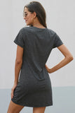 PLUS SIZE BLACK T-SHIRT DRESS