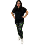 WOMAN WEARING PLUS SIZE JOHN DEERE LEGGINGS