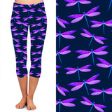 EXTRA PLUS SIZE DRAGONFLY LEGGING CAPRIS