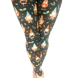 WOMAN WEARING ONE SIZE GNOME LEGGINGS