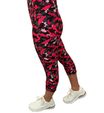 EXTRA CURVY PINK CAMO LEGGING CAPRIS