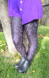 Woman wearing plus size hockey leggings