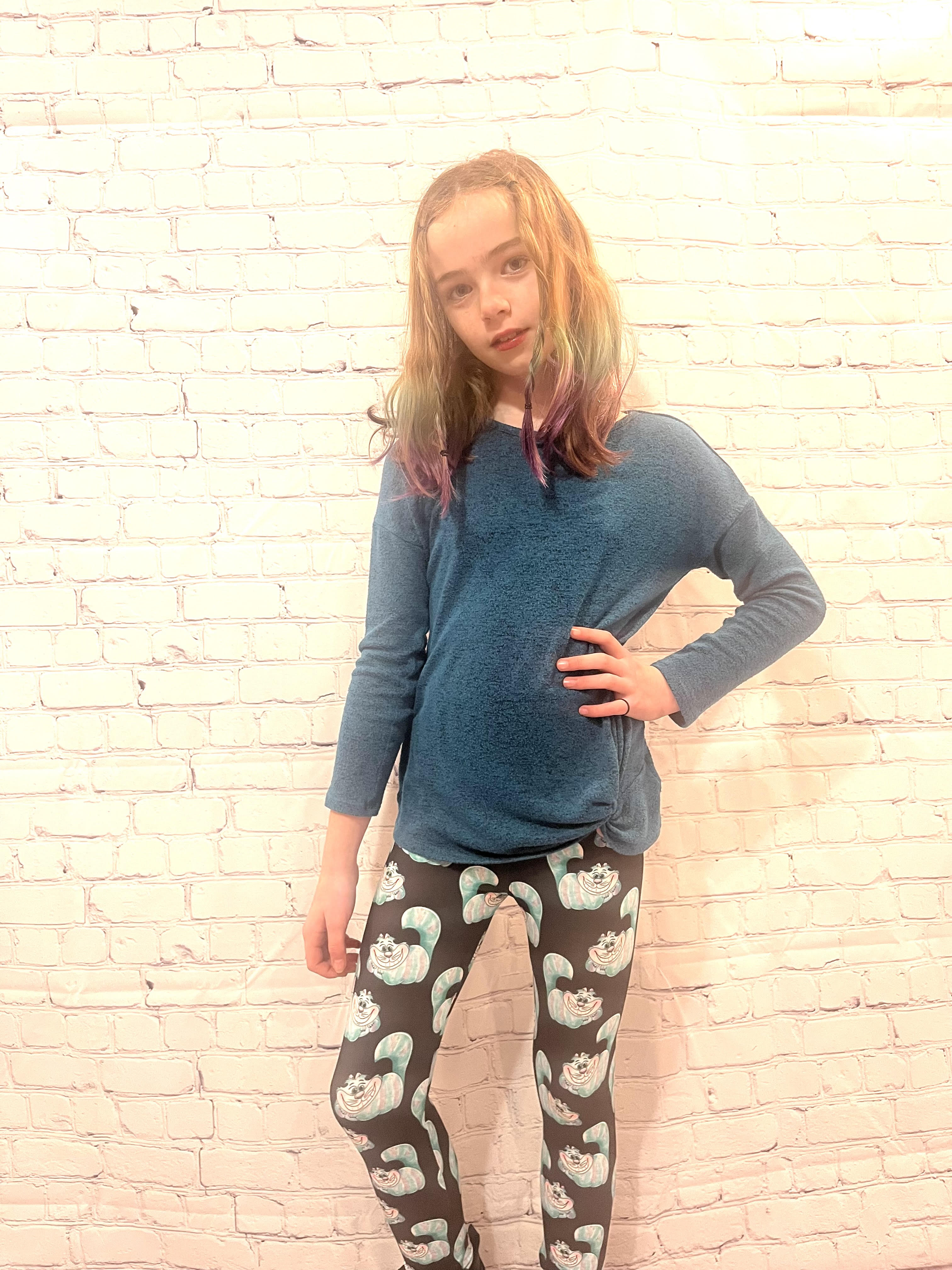 TODDLER WEARING CHESTER LEGGINGS