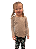 Toddler wearing Cheshire cat legings