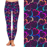 CHILD PURPLE HEART LEGGINGS