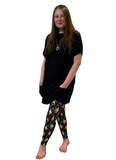 Woman wearing one size gnome leggings