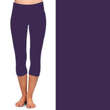 PLUS SIZE PURPLE LEGGING CAPRIS