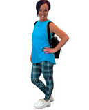 REGULAR TEAL PLAID (POCKETS)