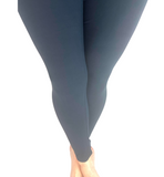 SOLID NAVY YOGA BAND LEGGINGS