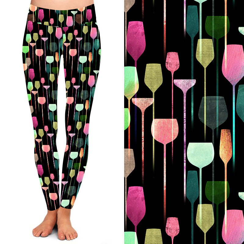 EXTRA CURVY WINE GLASS LEGGINGS