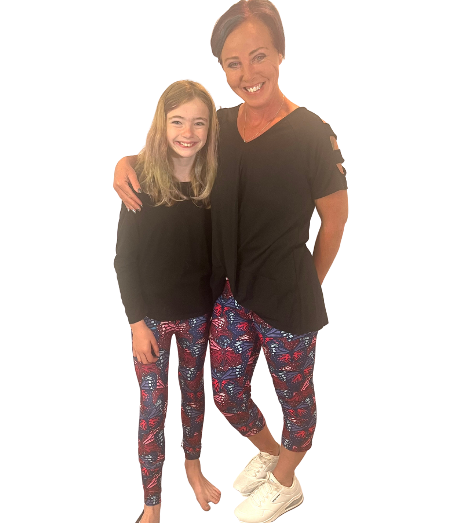 CHILDREN'S SIZE MATCHING MOMMY AND ME BUTTERFLY LEGGINGS – Luv 21 Leggings  & Apparel Inc.