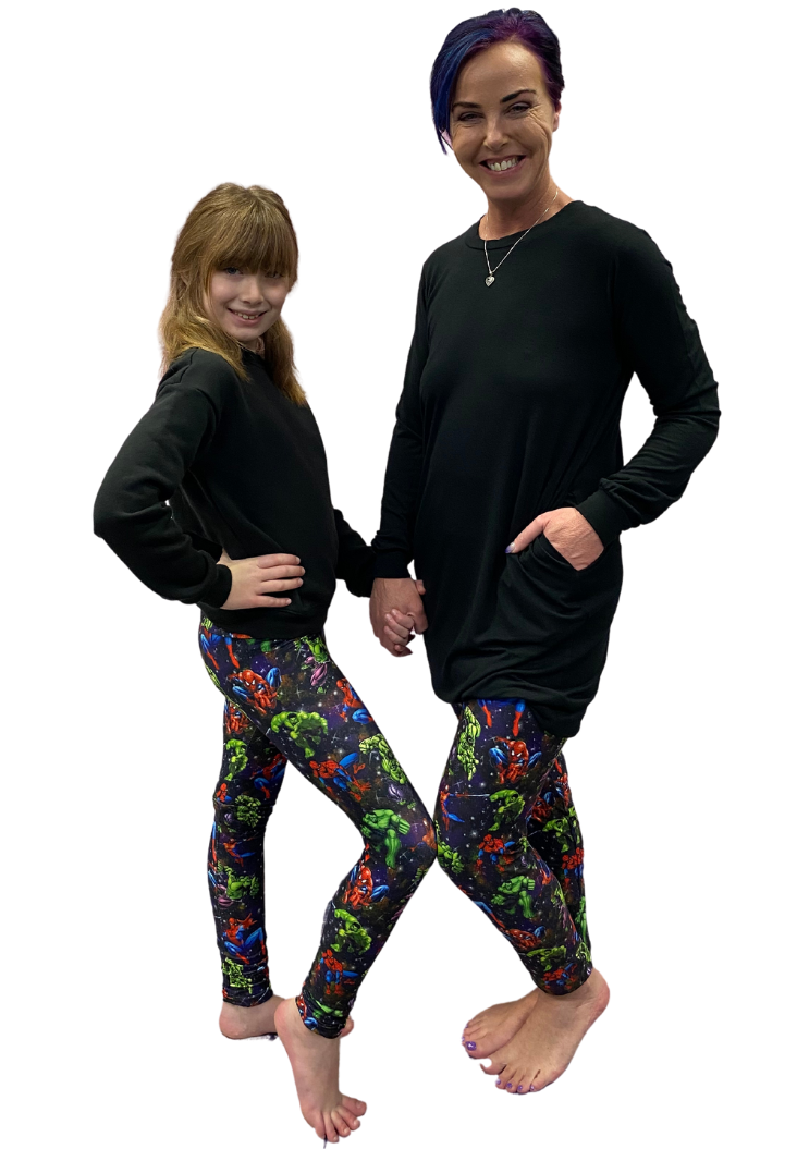 ONE SIZE MARVEL SUPERHERO YOGA BAND LEGGINGS Luv 21 Leggings