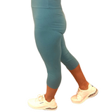 CURVY TEAL LEGGING CAPRIS