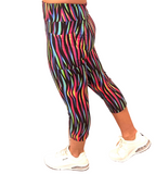ONE SIZE PATTERNED CAPRIS WITH POCKETS