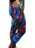 Woman wearing one size wild leggings