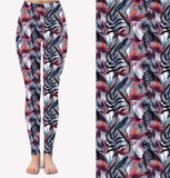 EXTRA PLUS PATTERNED FLORAL LEGGINGS
