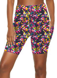 PLUS PATTERNED BIKE SHORTS WITH POCKETS