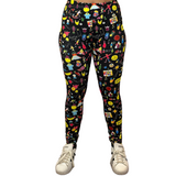 WOMAN WEARING BOWLING LEGGINGS