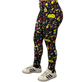 WOMAN WEARING BOWLING LEGGINGS