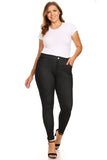 WOMAN WEARING JEGGINGS
