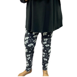 Woman wearing extra plus Gramma Bear leggings