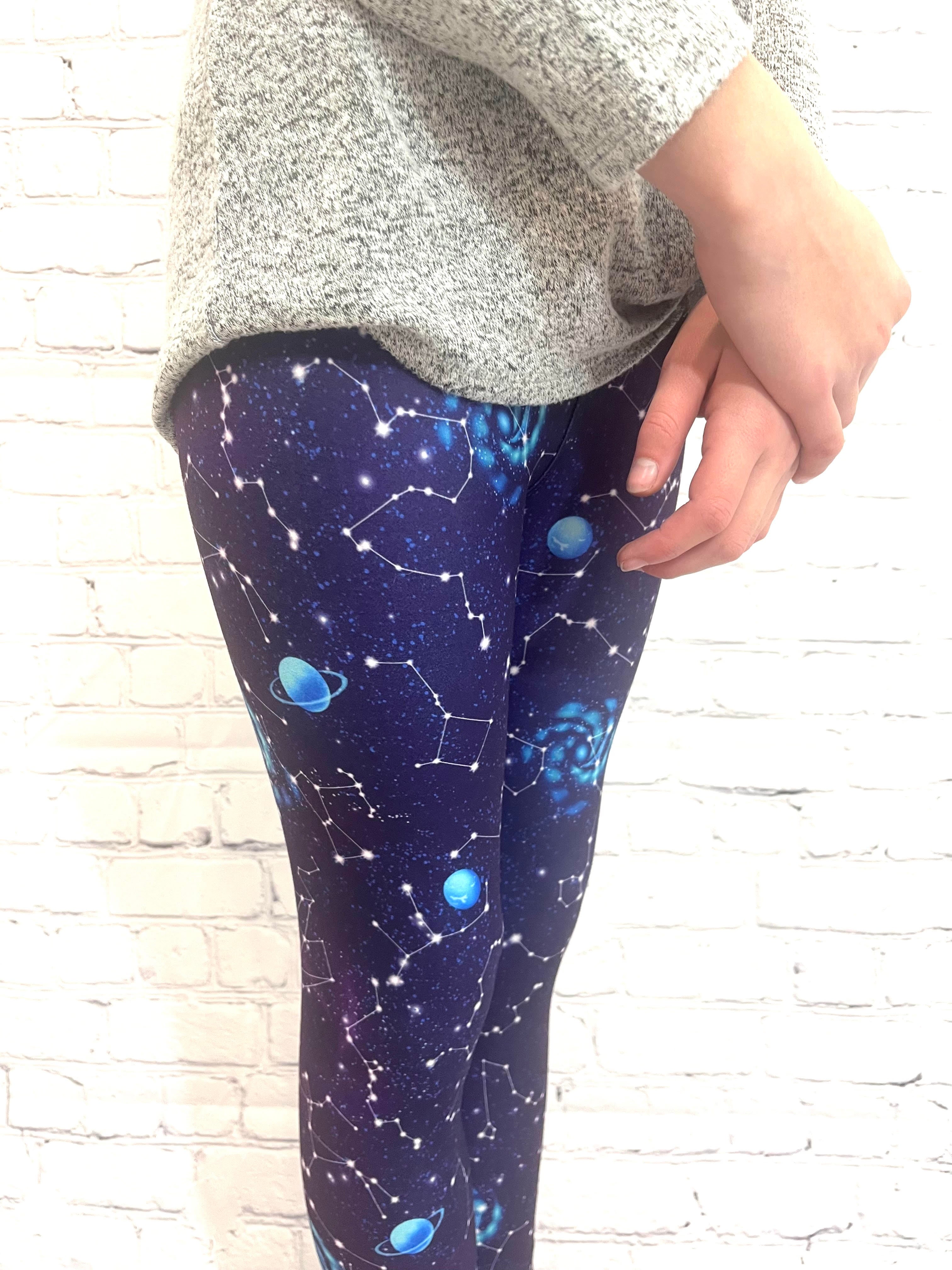 Blue Galaxy Leggings -  Canada