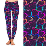EXTRA PLUS LEGGINGS WITH HEARTS