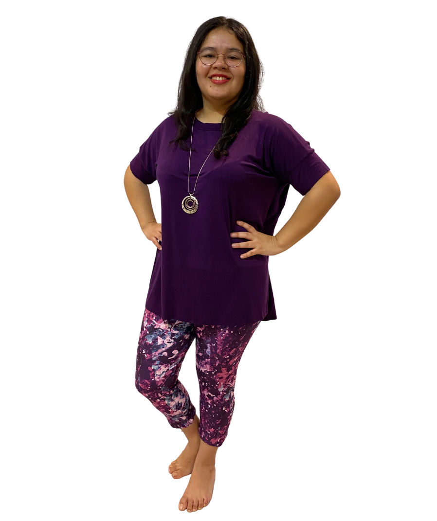 Plus size 2025 pink capris