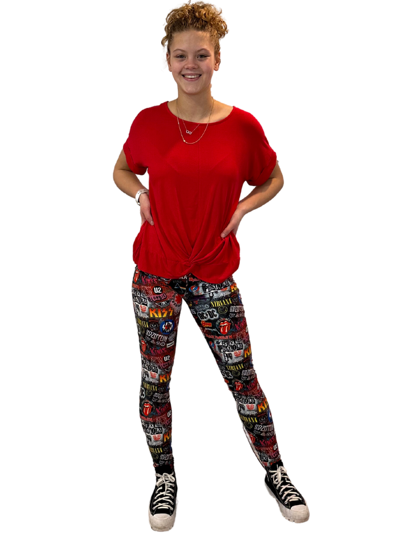 ONE SIZE 90'S ROCK MUSIC LEGGINGS – Luv 21 Leggings & Apparel Inc.