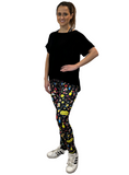 WOMAN WEARING BOWLING LEGGINGS