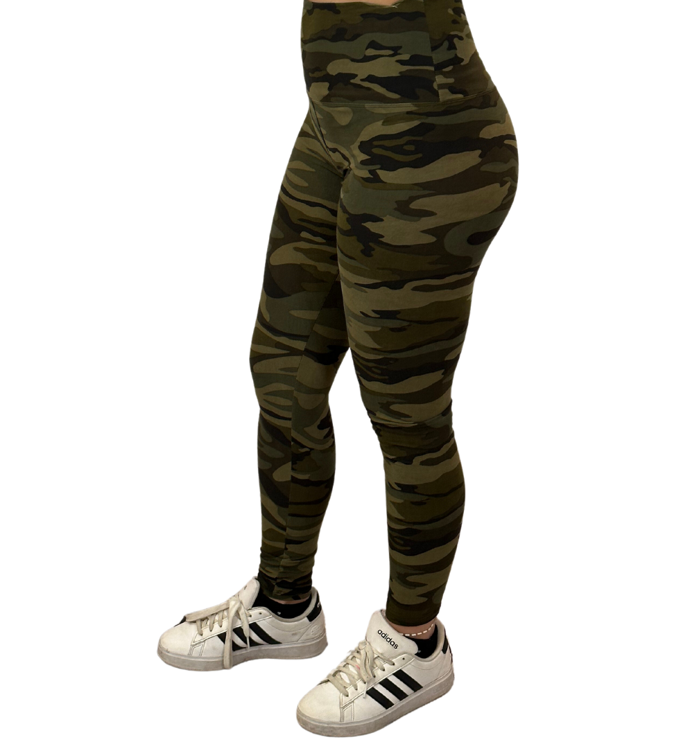 High waisted camouflage leggings deals